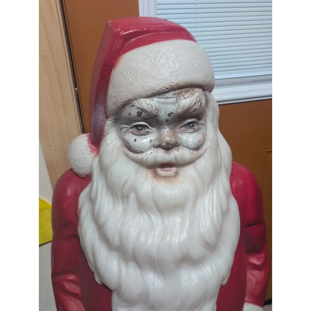 Vtg 1968 Empire Blow Mold Plastic Santa 48